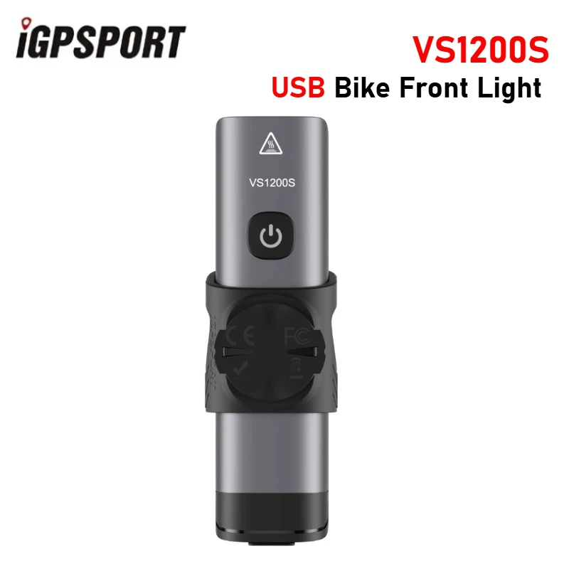 VS1200S バイクフロントライト iGPSPORT 防雨 USB 充電式自転車ライト