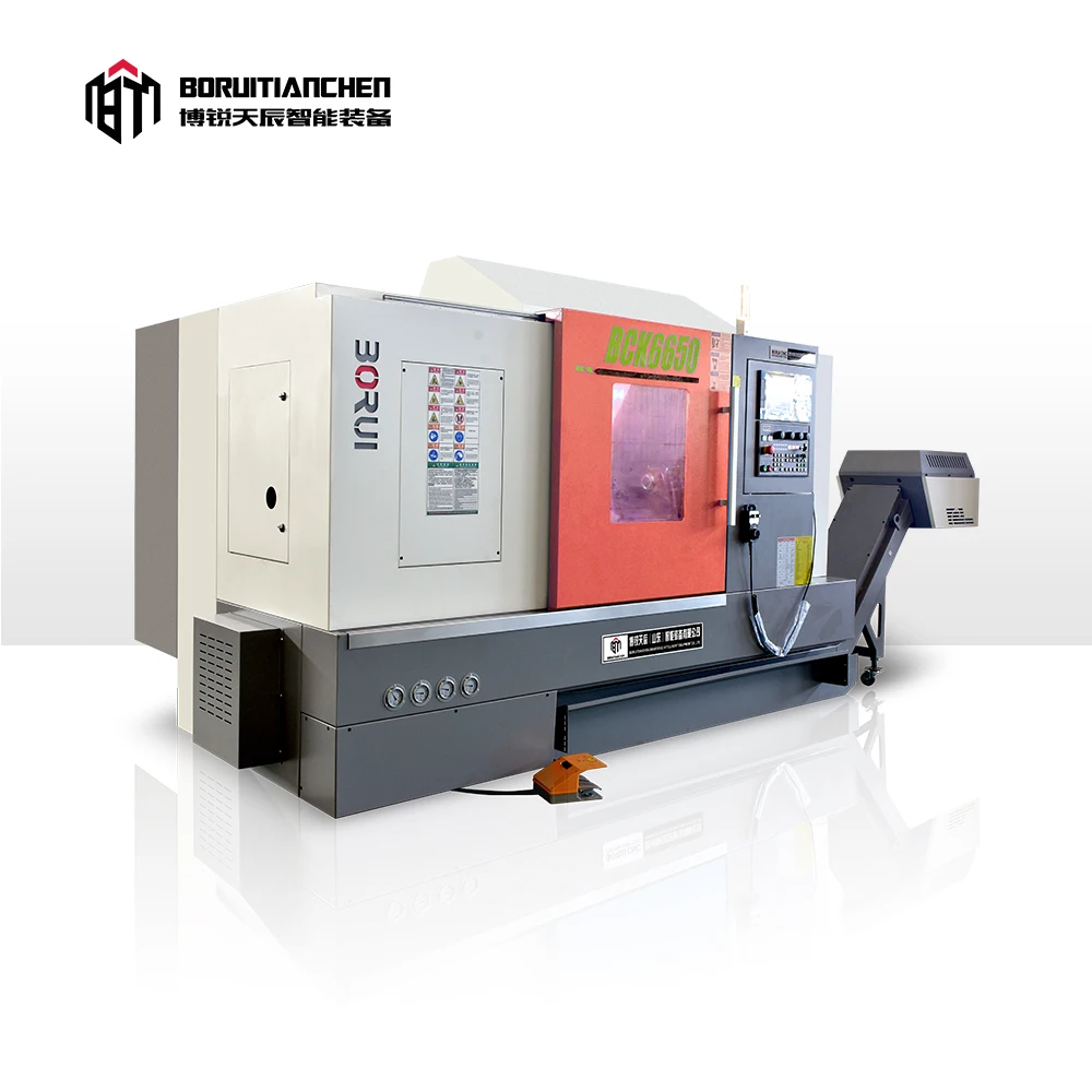 High Precision Slant Bed Turning X/Z 4 Axis Cnc Lathe Hine BCK6650 11 Hot Product Single Horizontal Provided