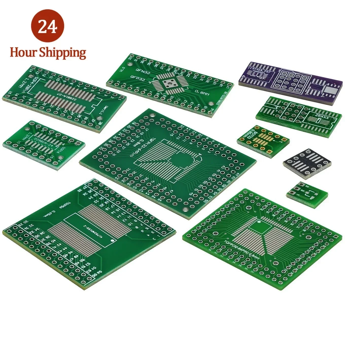 SOP Transfer Board SOP8 SOP10 SOP16 SOP28 TQFP QFN56/64 IC Test Board PCB Board SOT23 SMD to DIP