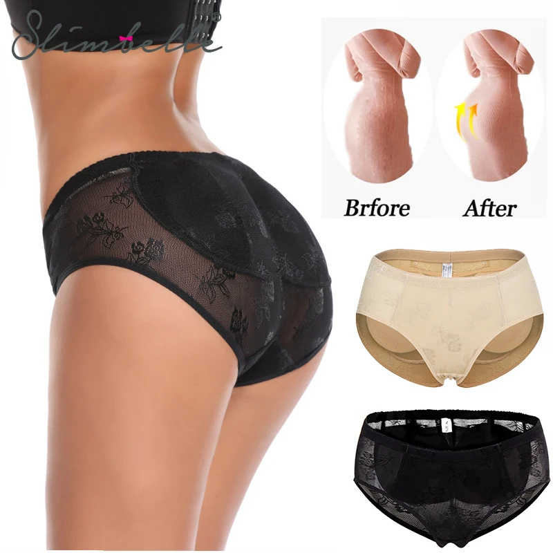 Fałszywe ochraniacze na pośladki dla kobiet Większy tyłek Wyściełana bielizna Butt Enhancer Bielizna Shaper Butt Lifter Majtki Hip Shapewear