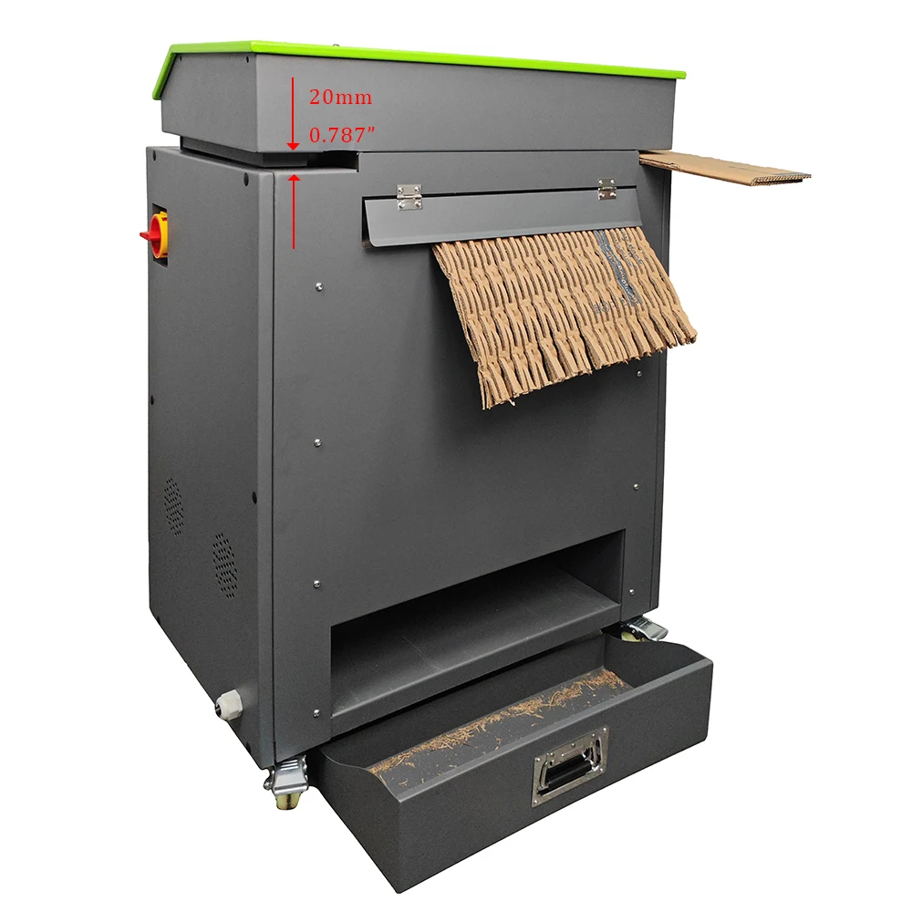 Biodegradável reciclagem de resíduos caixa de papelão almofada de papel embalagem trituração elétrica máquina trituradora industrial para venda