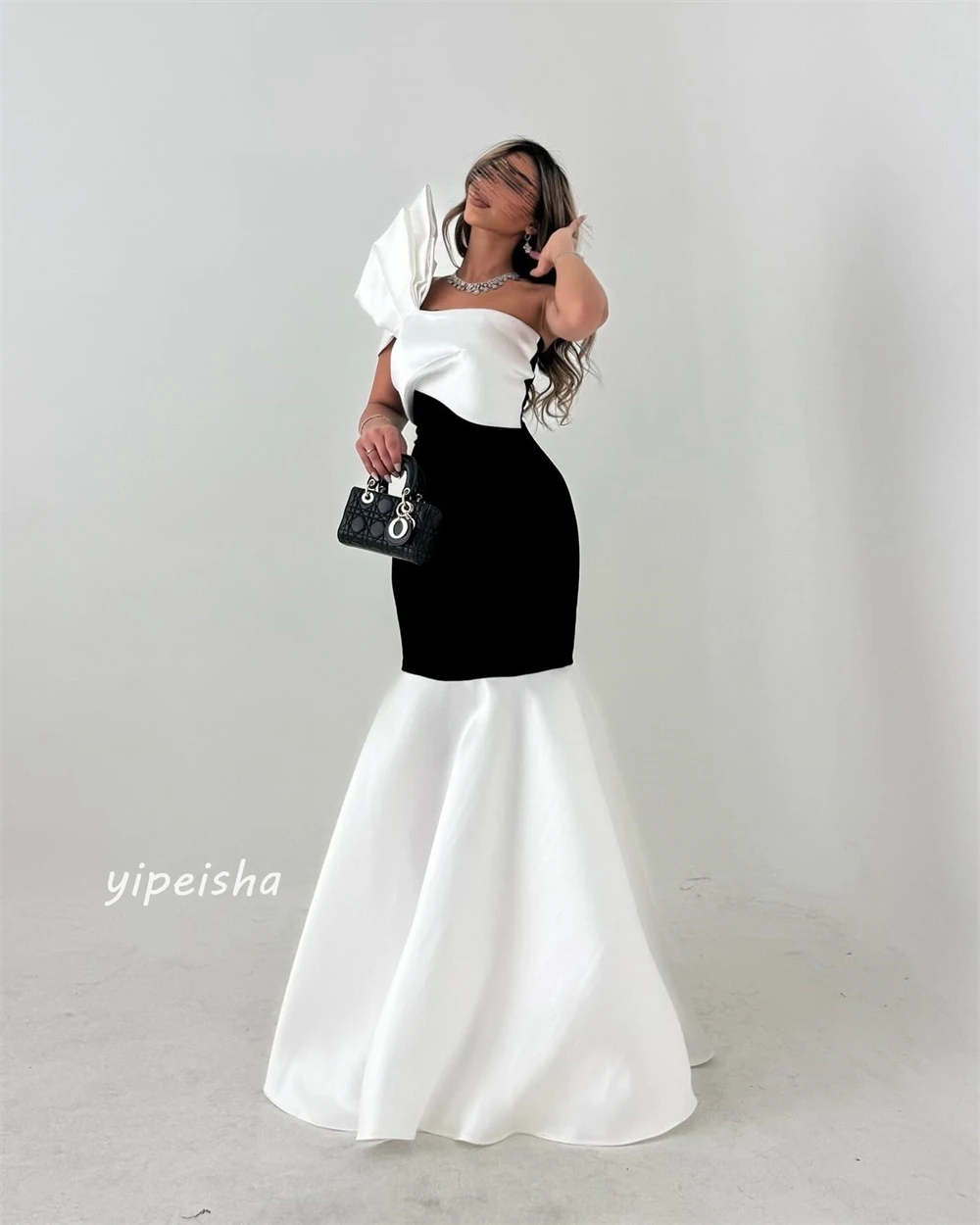 Customized Jersey Ruched Beach Mermaid One-shoulder Bespoke Occasion Gown Long Dresses