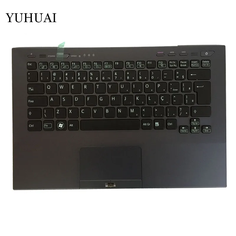 New Brazil Keyboard For Sony Vaio VPC-SB VPC-SB3C VPC-SB1V9E/B BR With Palmrest Upper Cover PCG-41217T 41219T 41213P