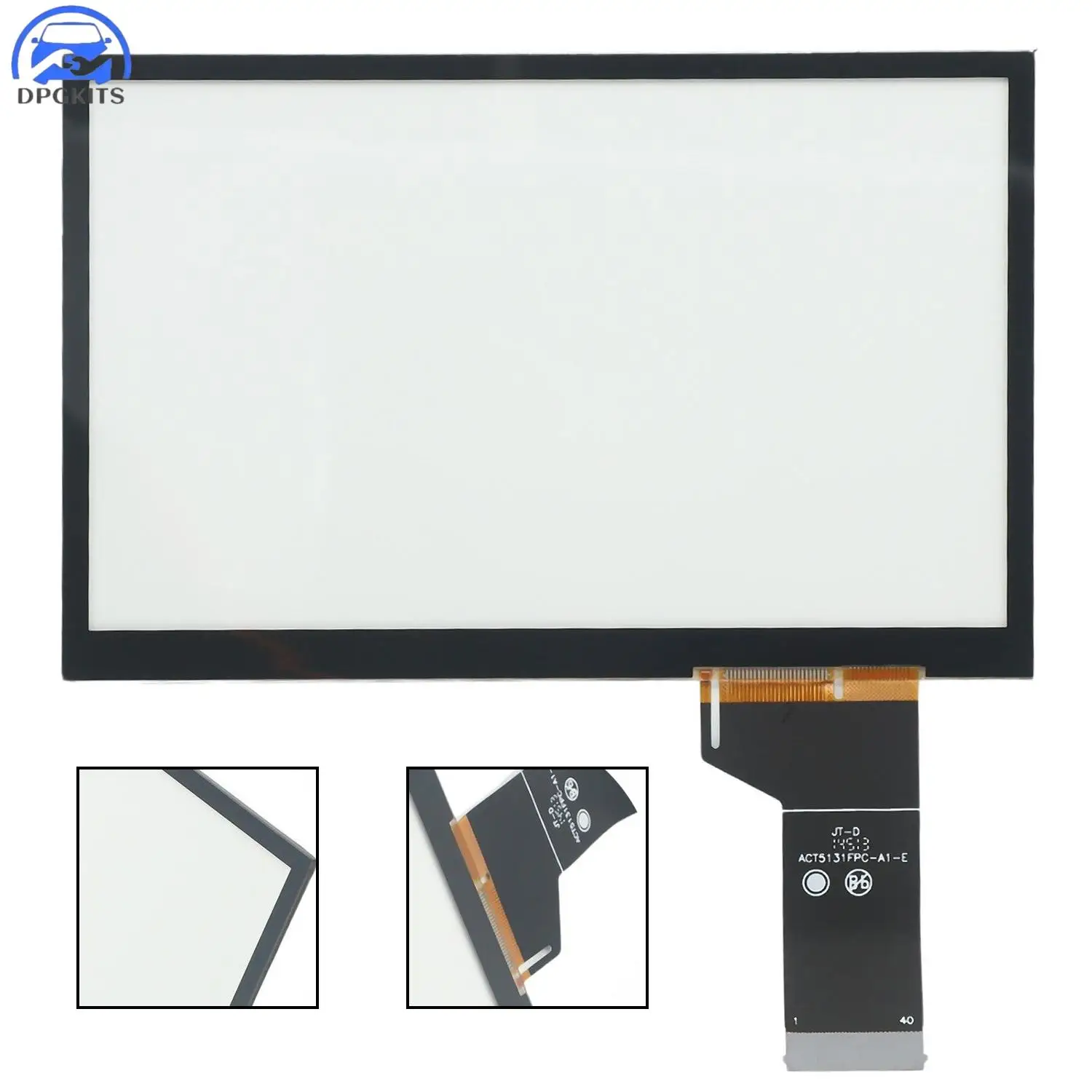 

DPGKITS 1 шт., 6,3-дюймовый 40-контактный стеклянный сенсорный автомобильный ЖК-экран для VW MIB 200, автомобильный мультимедийный плеер, навигационное радио TDO-WVGA0633F00039