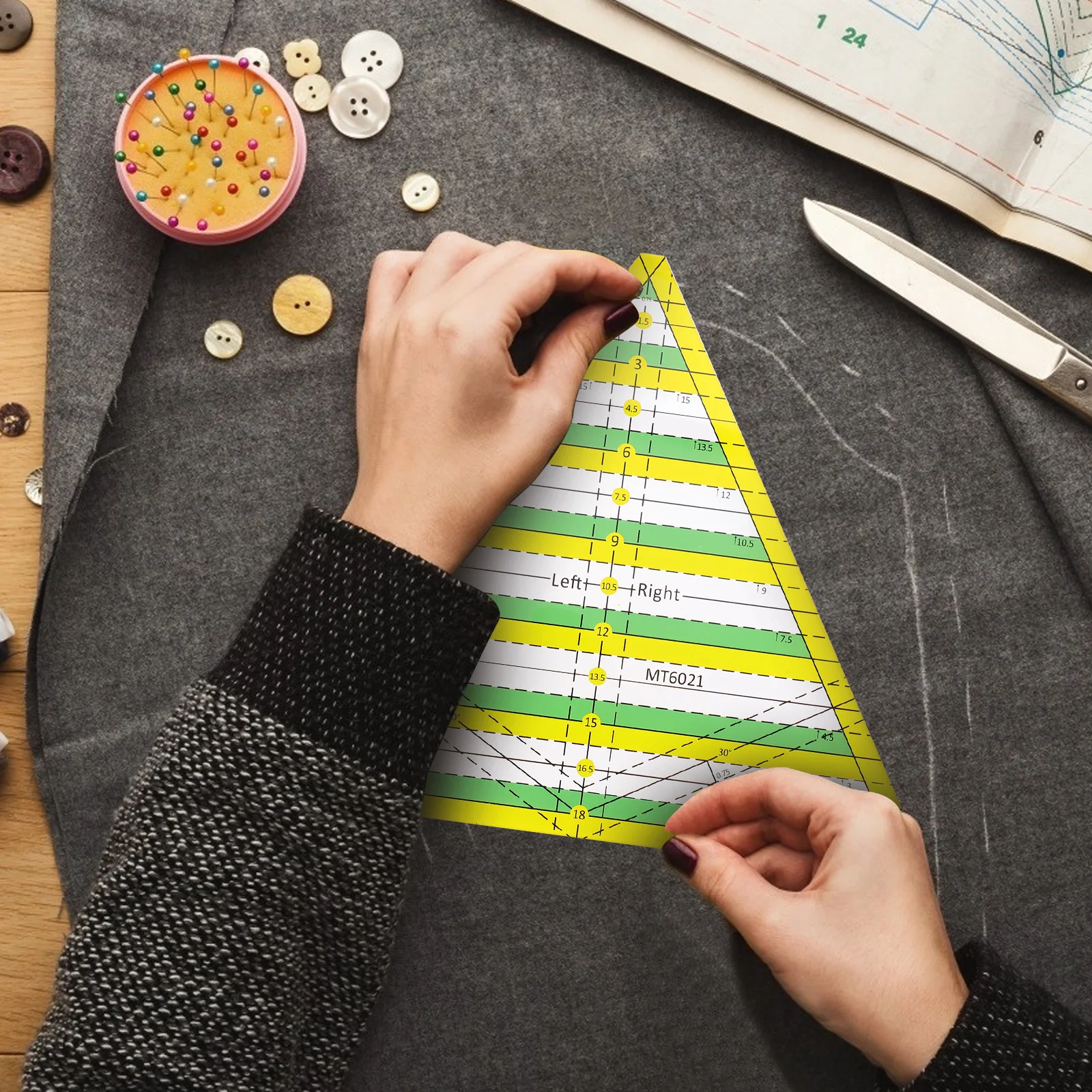 

Pattern Patchwork Ruler Measuring Rulers for Quilts Quilled Paper Embroidery Quilting