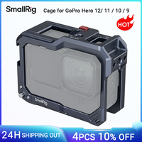 SmallRig for GoPro Hero 12 /9/10/11 Black Cage Vlog Kit Compatible with The Lens Filter Max Lens on Camera with cold shoe -3084C
