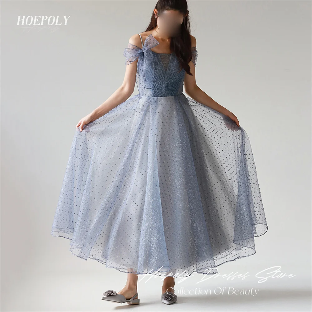 Hoepoly Formal Strapless Off The Shoulder A Line Classy Long Evening Dress Ankle Length Elegant New Prom Gown For Woman 프롬드레스