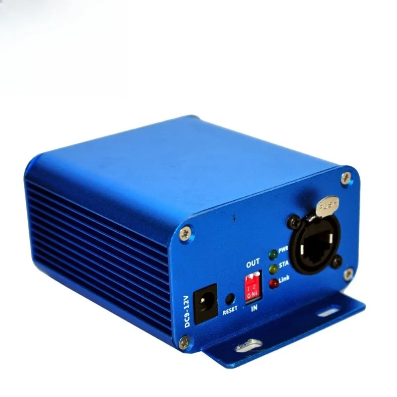 2 Channel 3 Core Artnet Controller Bidirectional Input Output Stage Light Network Signal Converter Device