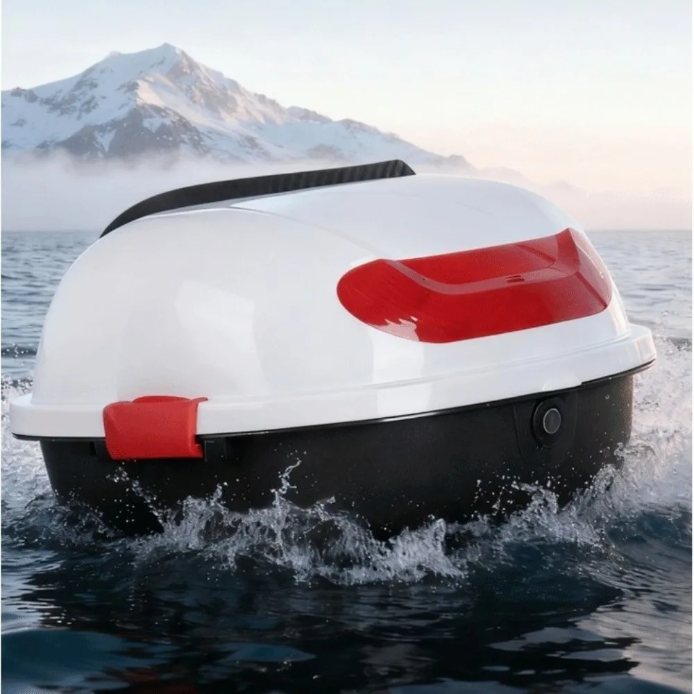 Waterproof Motorcycle Trunk Plastic Big Capacity Motorcycle Rear Top Box Lockable Electric Scooter Toolbox Electric Scooter