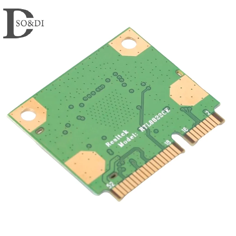 1Pcs 1200Mbps RTL8822CE Mini PCIe WiFi Card Wireless WiFi Card 802.11AC Bluetooth-compatible 5.0 WiFi Card Wireless Card