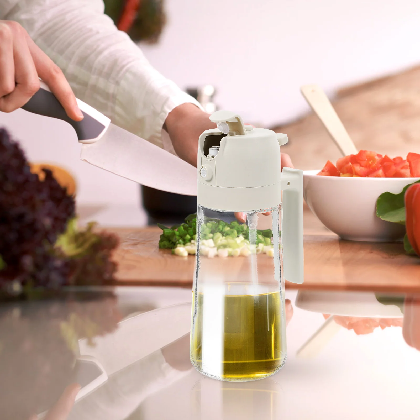 

470ml Sauce Bottle Vinegar Dispenser Reusable Kitchen Olive Oil Container Olive Oil Dispenser Large Capacity Holder
