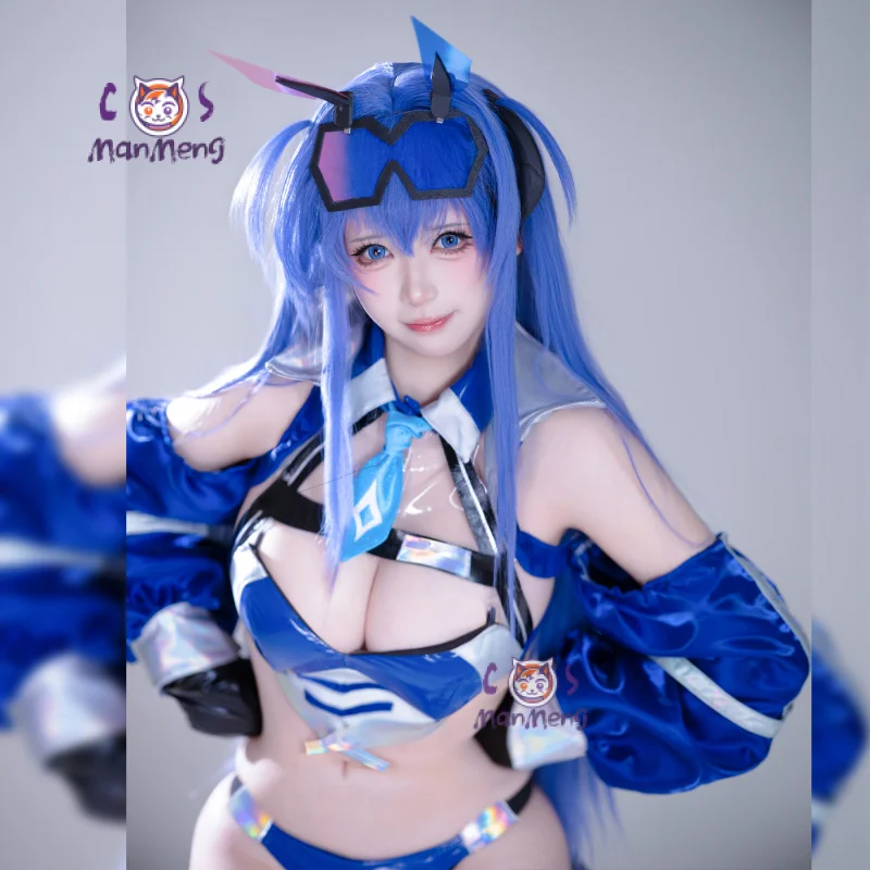 

USS Essex Anime Azur Lane Cosplay Costume Women's sexy leather racing jumpsuit Hat socks glove Halloween Christmas new uniform