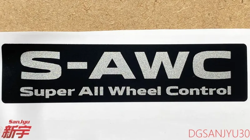 DECAL,S-AWC super all-wheel control SAWC PVC BLACK 90890W000P FOR OUTLANDER4 GM0W