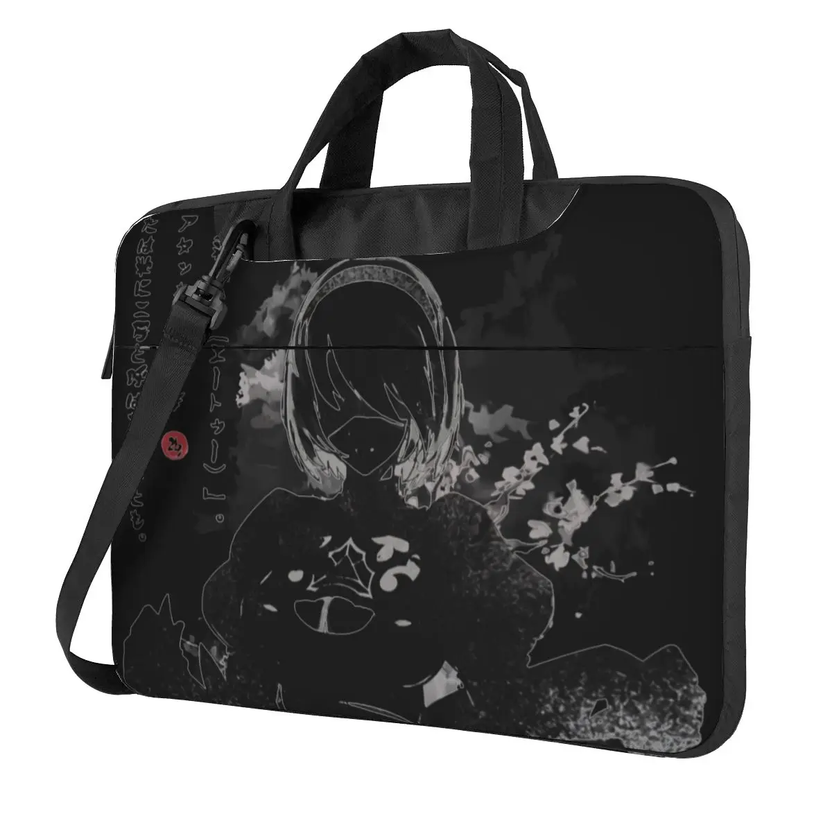 Laptop Bag NieR Automata 2B Game Waifu Notebook Pouch Japan Ink Portable 13 14 15 Business Computer Case For Macbook Air HP