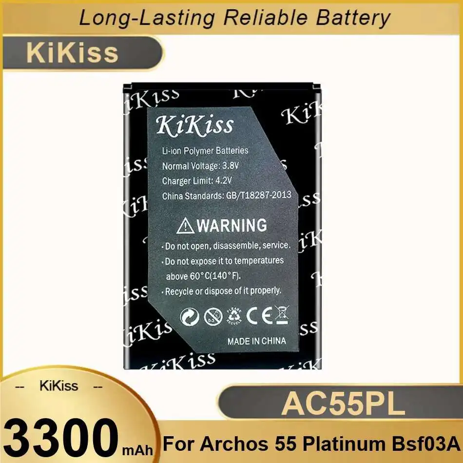 

Mobile Phone Battery High Compatibility AC55PL For Archos 55 Platinum BSF03A 3300mAh