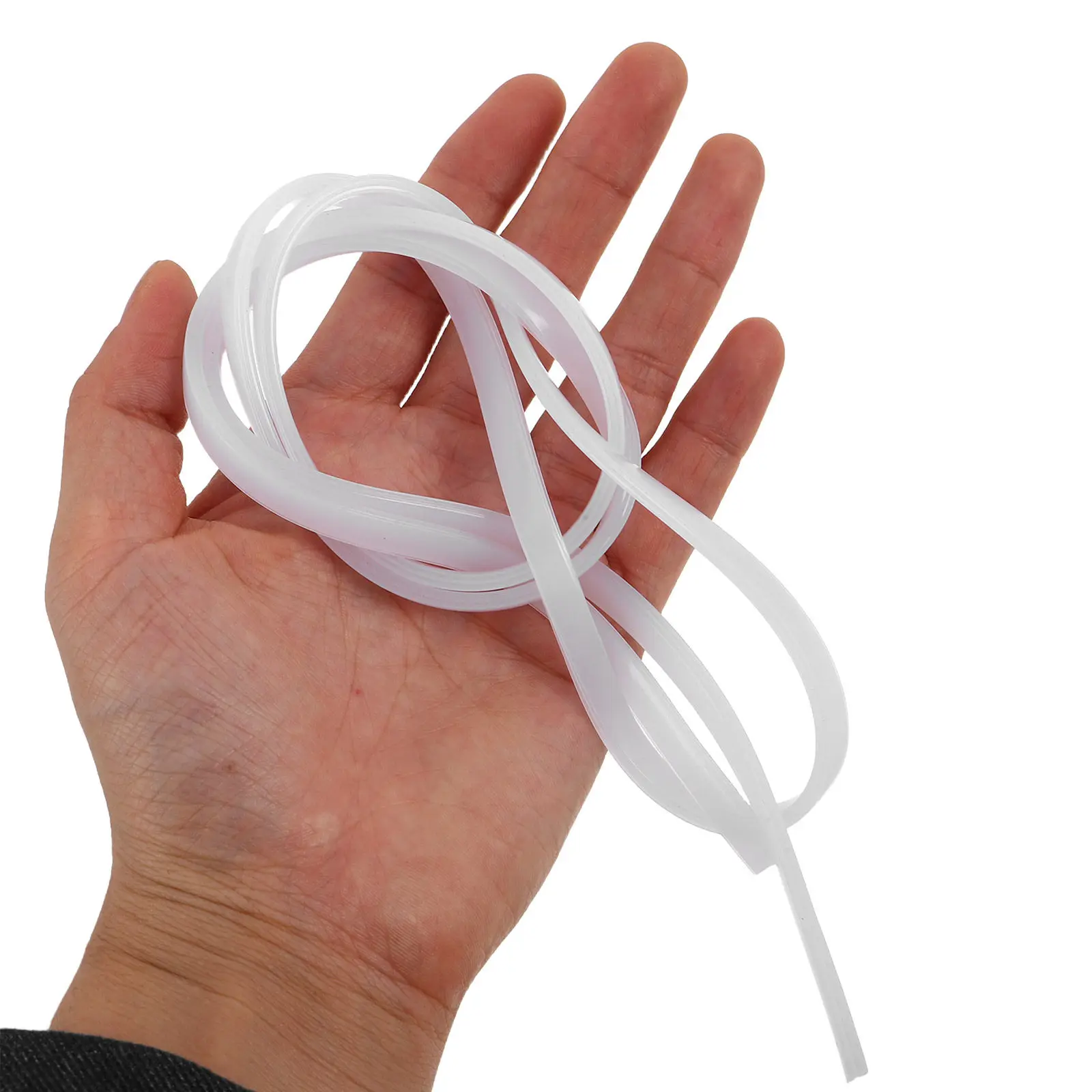 3.28ft Soft Gel LED Strip Cover Bendable Flexible LED Lighting Channel Diffuser Sleeve for Bedroom