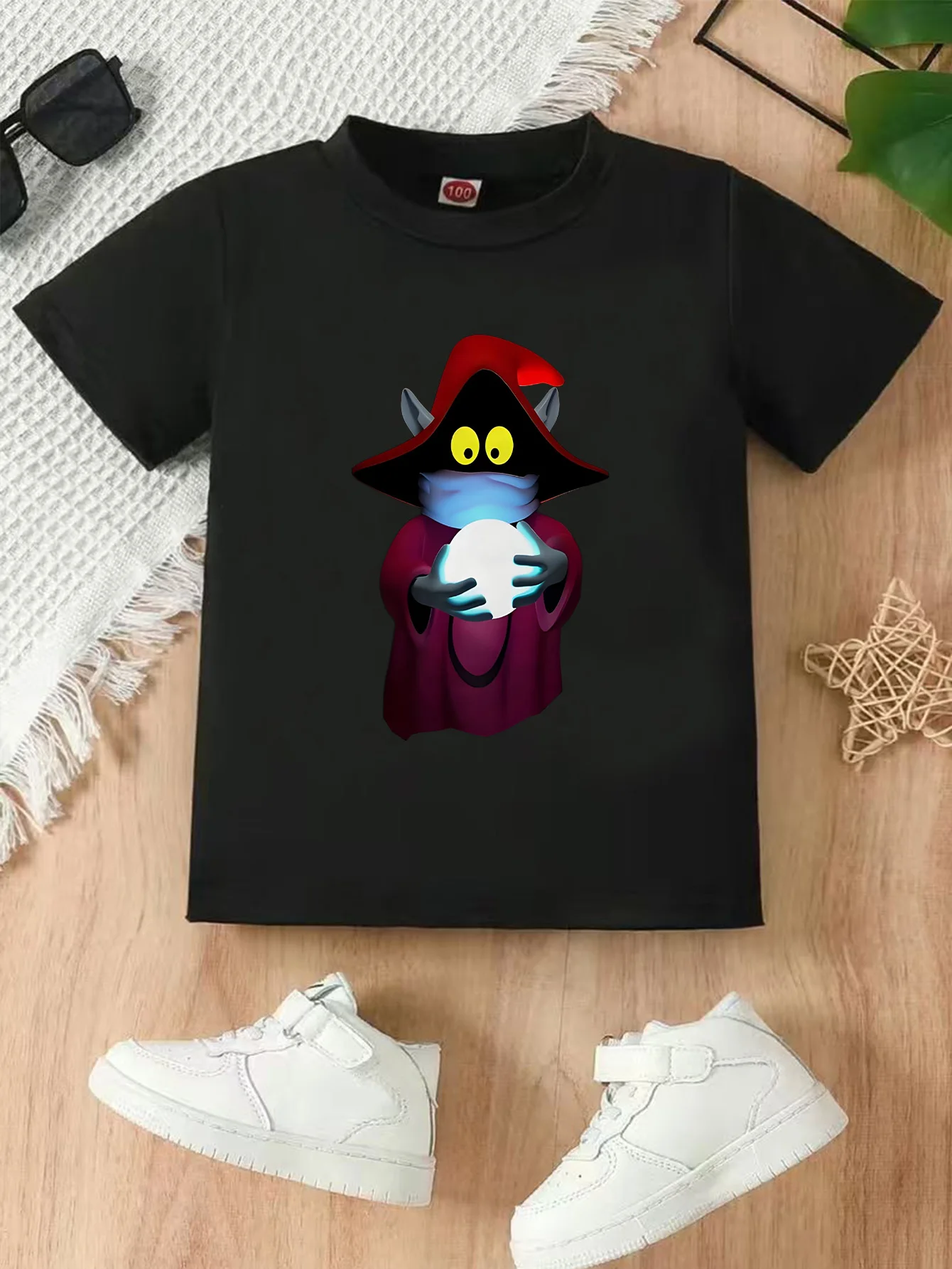 

Animated Cartoon Magic Fairy Oko Printed Children's T-Shirt - Retro Animation Fan Boys And Girls' Breathable Short-Sleeved Top
