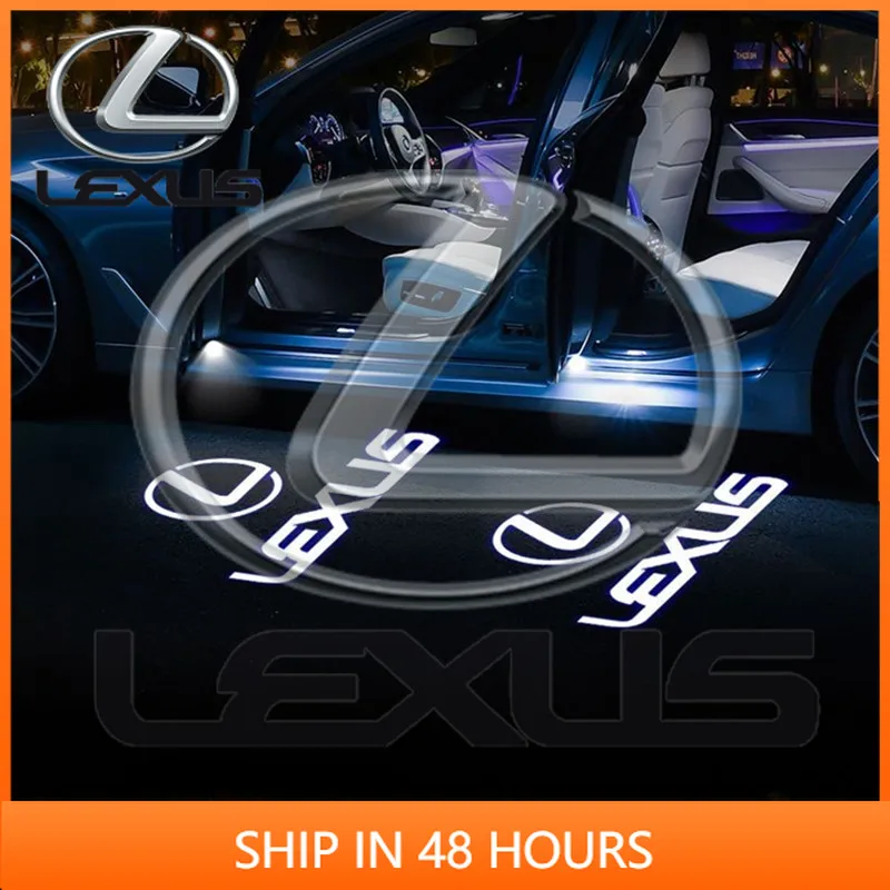 

Наклейки для интерьера, 2 шт., светодиодные проекционные логотипы-подсветки для LEXUS ES 300H, ES300H, ES350, RX, GX, LS, LX, IS, GS, RC, UX Series, IS Projector S