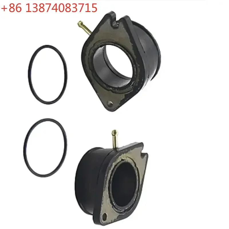 AEF2-2Pcs Motorcycle Carburetor Intake Manifold Adapter For YAMAHA XV700 XV750 XV920 Virago VIRAGO 1100 XV1100 XV 700 750 920