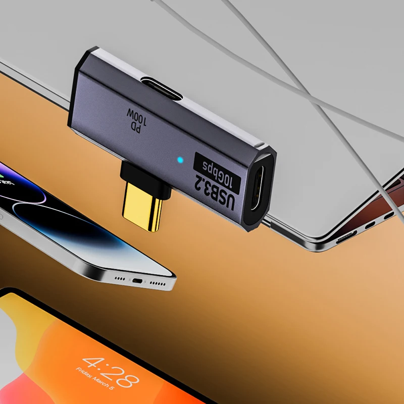 2 In1 USB C OTG Kabel Adapter Type C Naar USB3.2 10 Gbps PD100W Snel Opladen Data Adapter Voor Telefoon tablet Hoofdtelefoon Audio Adapter