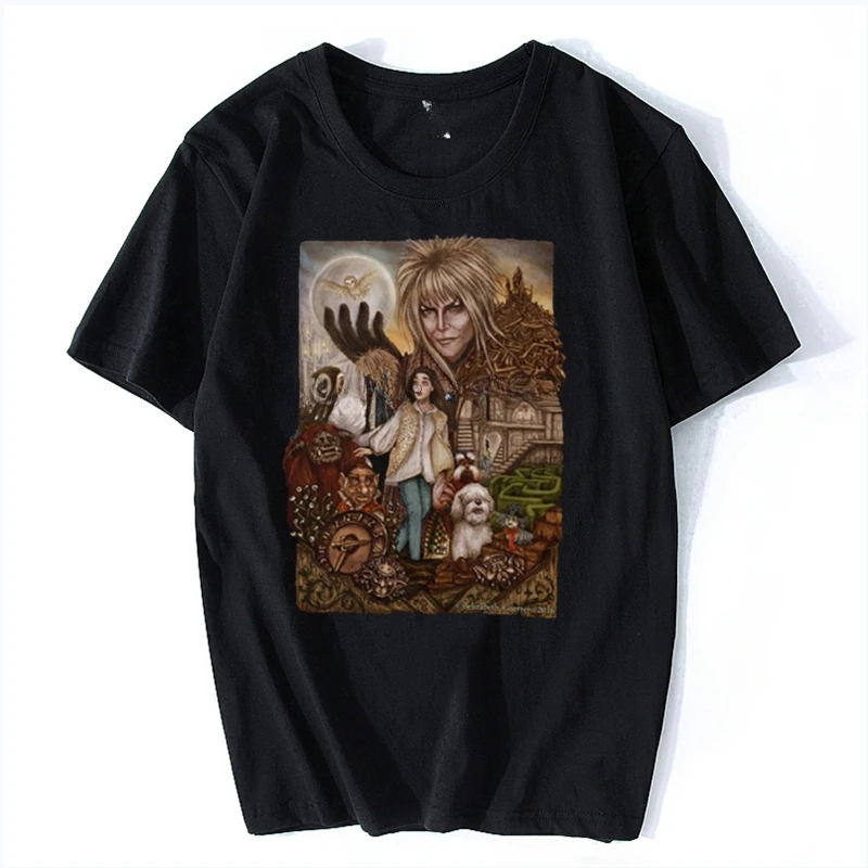 Labyrinth Sarah Ludo Goblins Inside Of The Labyrinth Fantasy Adventure Ambrosius Sir Didymus Hoogle T-shirt Labyrinth T Shirt