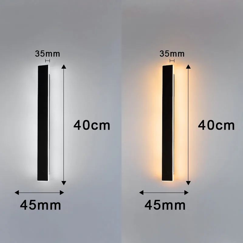 LED Outdoor Wall Light Waterproof IP65 Lighting 220V 110V LED Exterior Garden Decoration Wall Sconce Lamps Light Fixture Home