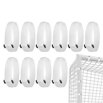 10 stuks voetbalnetriemen eenvoudig te installeren voetbaldoelnet bevestigingsriemen vervangende onderdelen gesp ontwerp voetbalnetclips