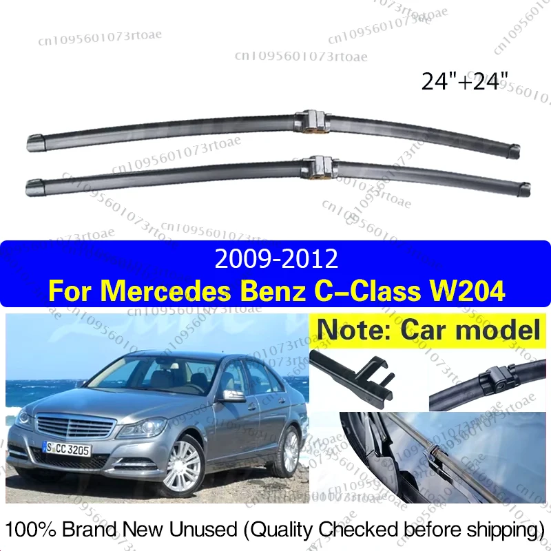 

Щетка стеклоочистителя автомобиля для Mercedes Benz C-Class W204 2009-2012 передние щетки стеклоочистителей автоаксессуары 24 "+ 24"