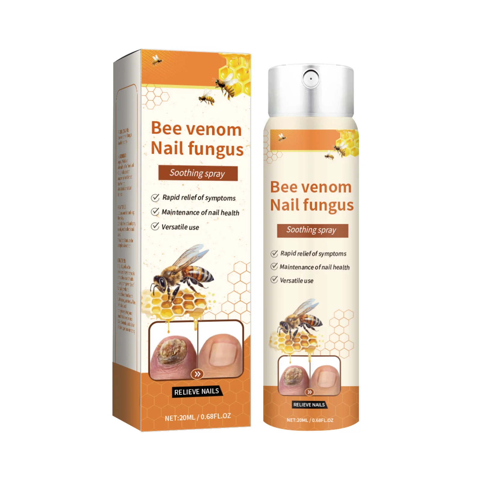 

Чистка ногтей на ногах, уход за ногтями, увлажняющий, осветляющий ногти, восстанавливающий сломанные ногти, утолщающий спрей для ногтей с пчелиным ядом