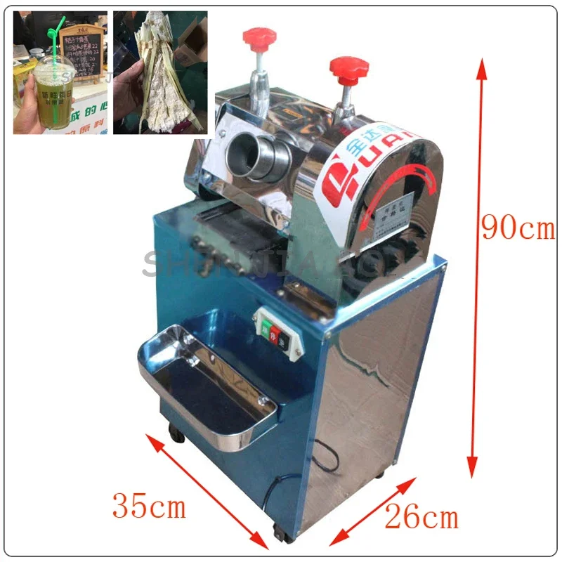 MST-GZ40 Commercial Automatic Sugarcane Juice Machine Multi-Purpose Juice Extractor Electric Cane Squeezer Cane Juicer 220v 370w