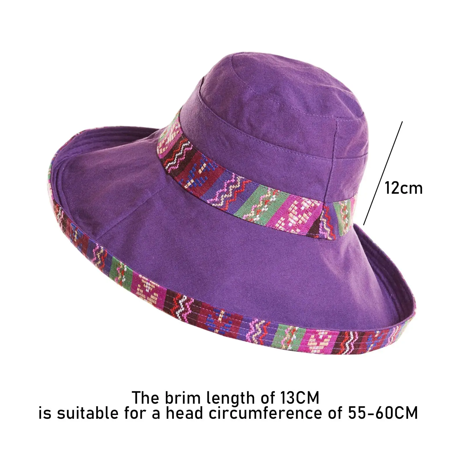 Wide Brim Sun Hat, Ladies Beach Hat, Sun Protection, Sweat Absorption,