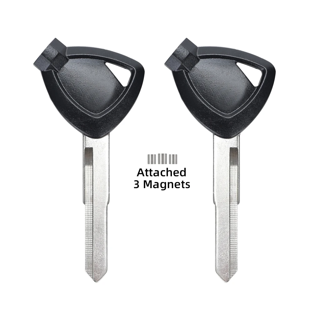 1Pcs New Blank Key Motorcycle Replace Uncut Keys For Magnet Anti-theft Lock VOX BWS 4V BWS125 VOX50 GTR125 JOG EVO