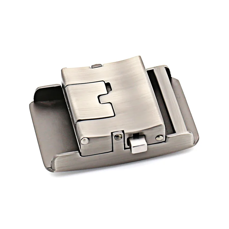 Fashion Men\'s Business Alloy Automatic Buckle Unique Men Plaque Belt Buckles for 3.5cm Ratchet Men Apparel Accessories LY11315