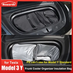Frunk Cooler Insulated Storage For Tesla Model 3 Y YL Juniper Highland 2020-2025 2026 Front Trunk Organizer Bag with Straps