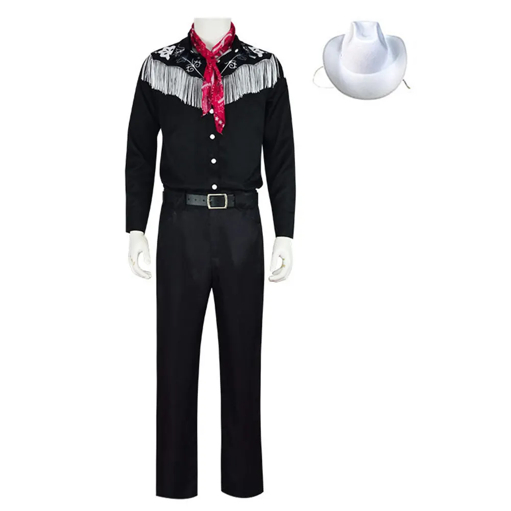 Kids Ken Cosplay Shirt Pants Hat Costume Children Boys Roleplay Movie Clothing Outfits Halloween Carnival Dress-Up Party Suit view 2