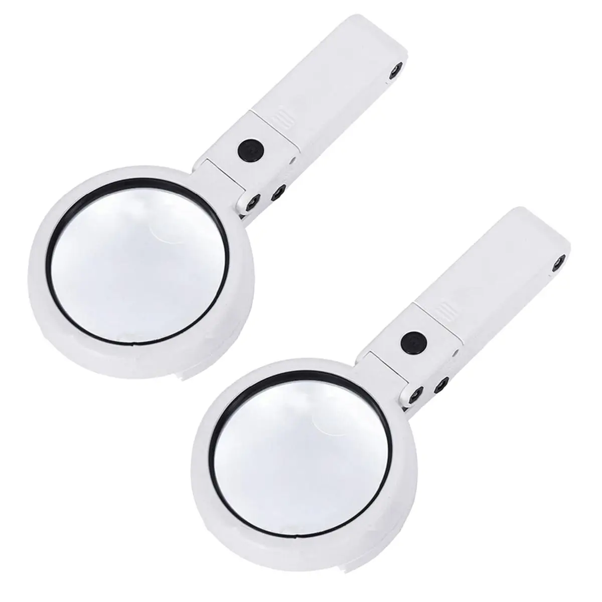 A72U Illuminated 11x 5x Magnifying Glass Stand Light Portable Magnifier Handheld LED Lights Folding Lamp Newspapers
