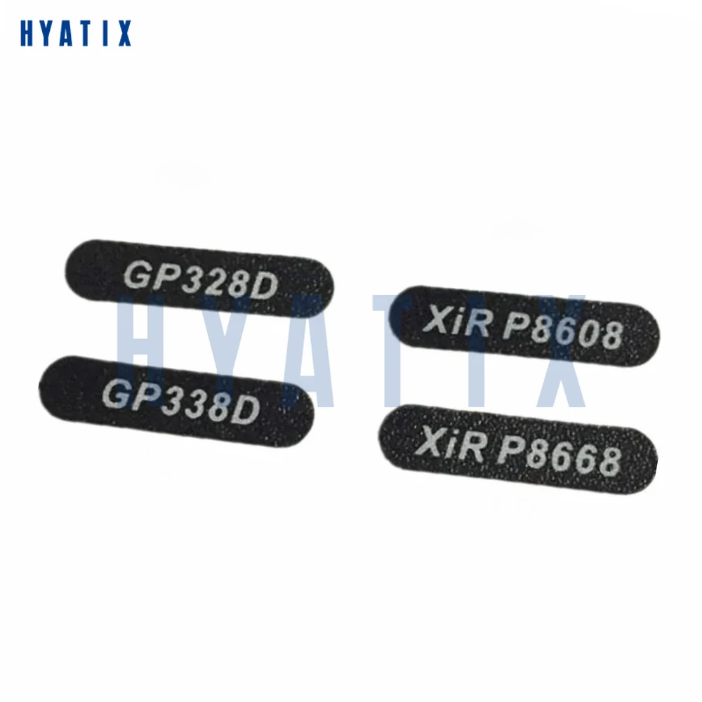 

50pcs Front Cover Housing Model Sticker Labels For XiR P8668 P8608 GP328D GP338D