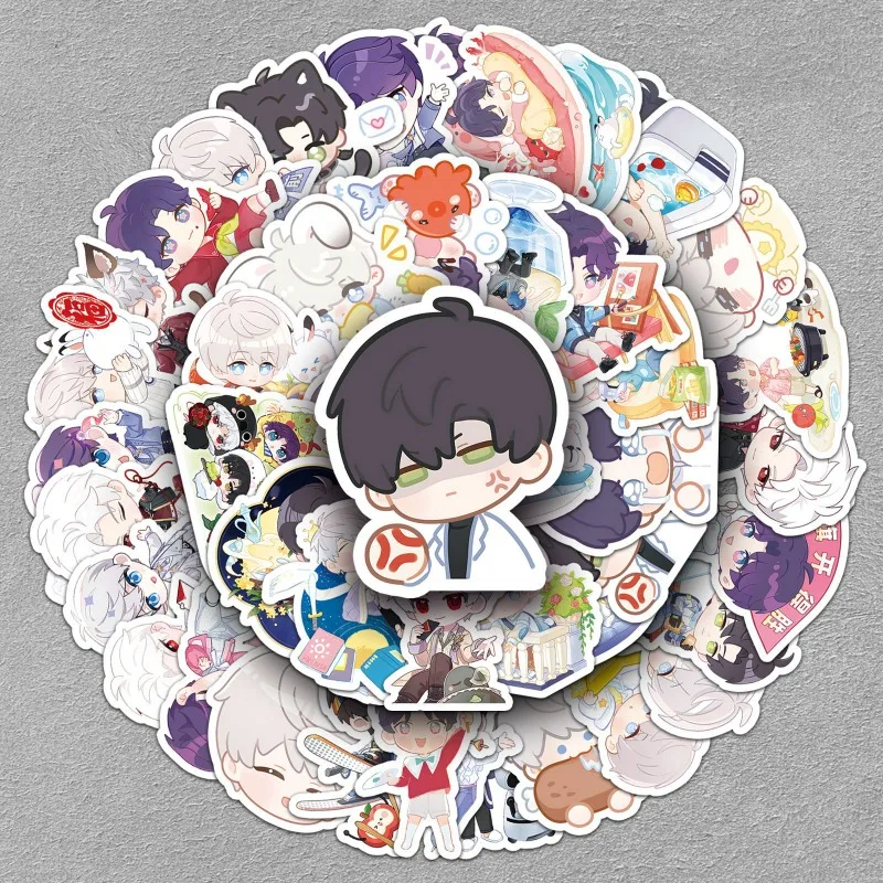 

50pcs Love and Deepspace Q Version Xavier Cute Cartoon Graffiti Stickers DIY Skateboard Motorcycle Guitar Waterproof Decal Toy