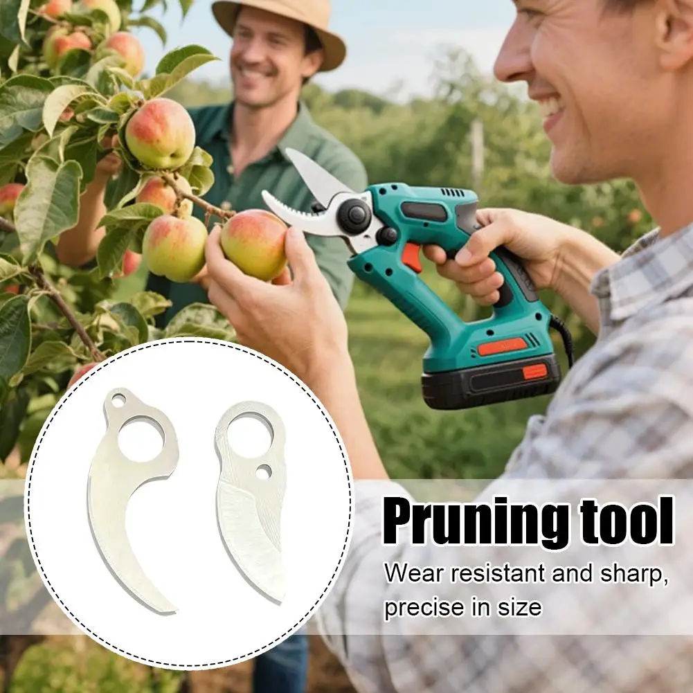 Pruning Shears Blade Set - 2.5/2.8/3.0/4.0mm High Carbon Steel Upper Lower for Cordless Electric Fruit Tree Pruner