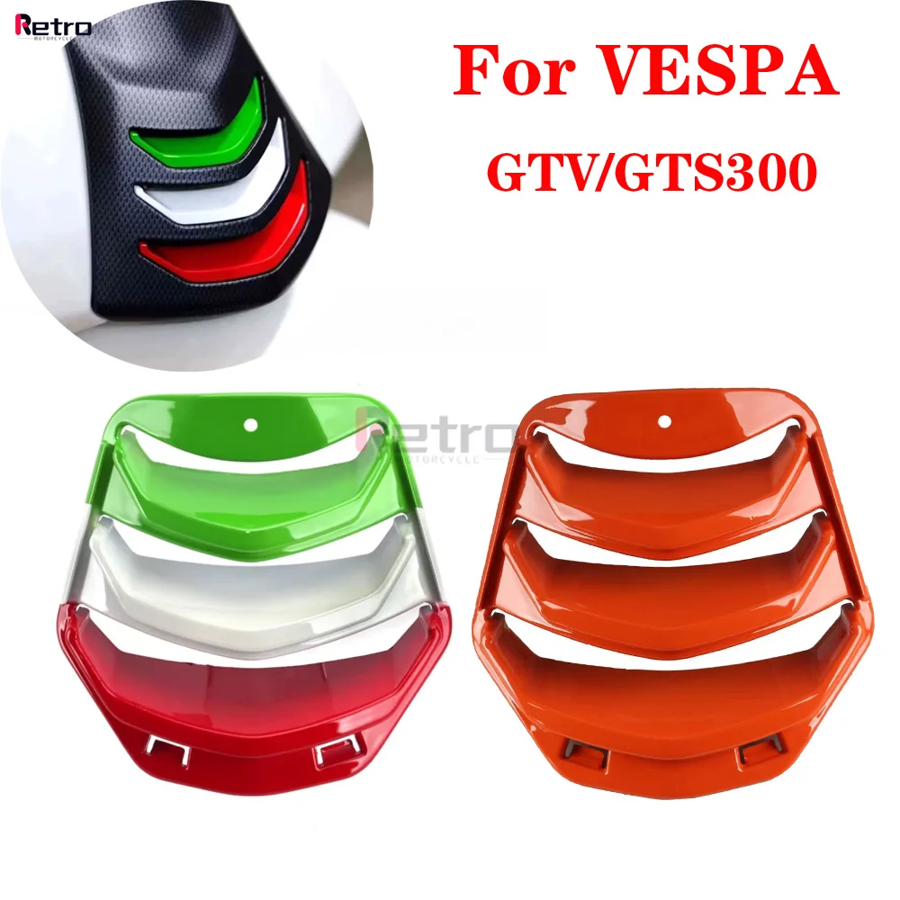 Motorcycle Horn Cover Inlay Tie Grill Cover ABS polychrome Fairing For Vespa GTS / Super 125 300 2023 Accessories