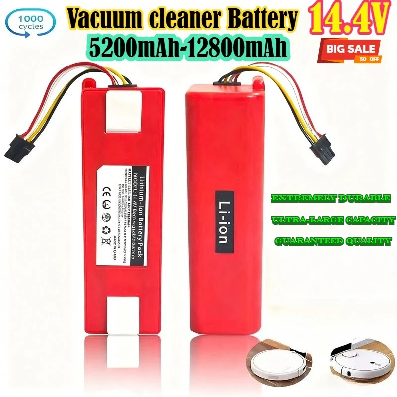 

100% Original BRR-2P4S-5200S Robotic Vacuum Cleaner Replacement Battery For Xiaomi Roborock S65 S55 S60 .S51 S5 MAX S6 Parts