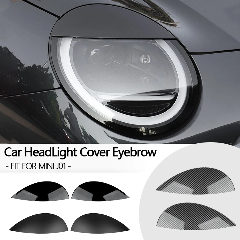 

2 шт./компл. автомобильные фары, светильник для век, крышка лампы для бровей, наклейка для MINI Cooper J01, внешние аксессуары, украшение головного света