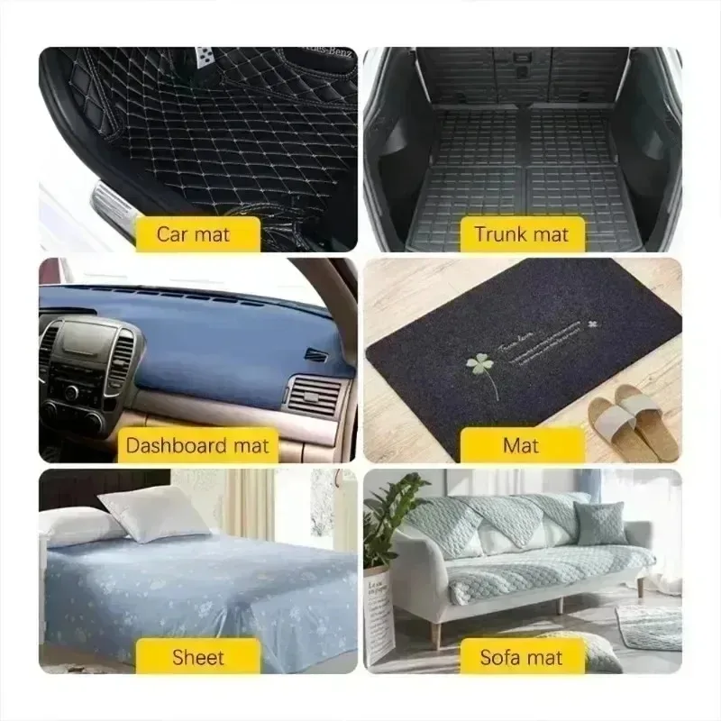 60/2pcs Strong Self-Adhesive Fixing Stickers Double Sided Car Floor Mats Fixed Patches Home Carpet Sheets Non-slip Grip Tapes