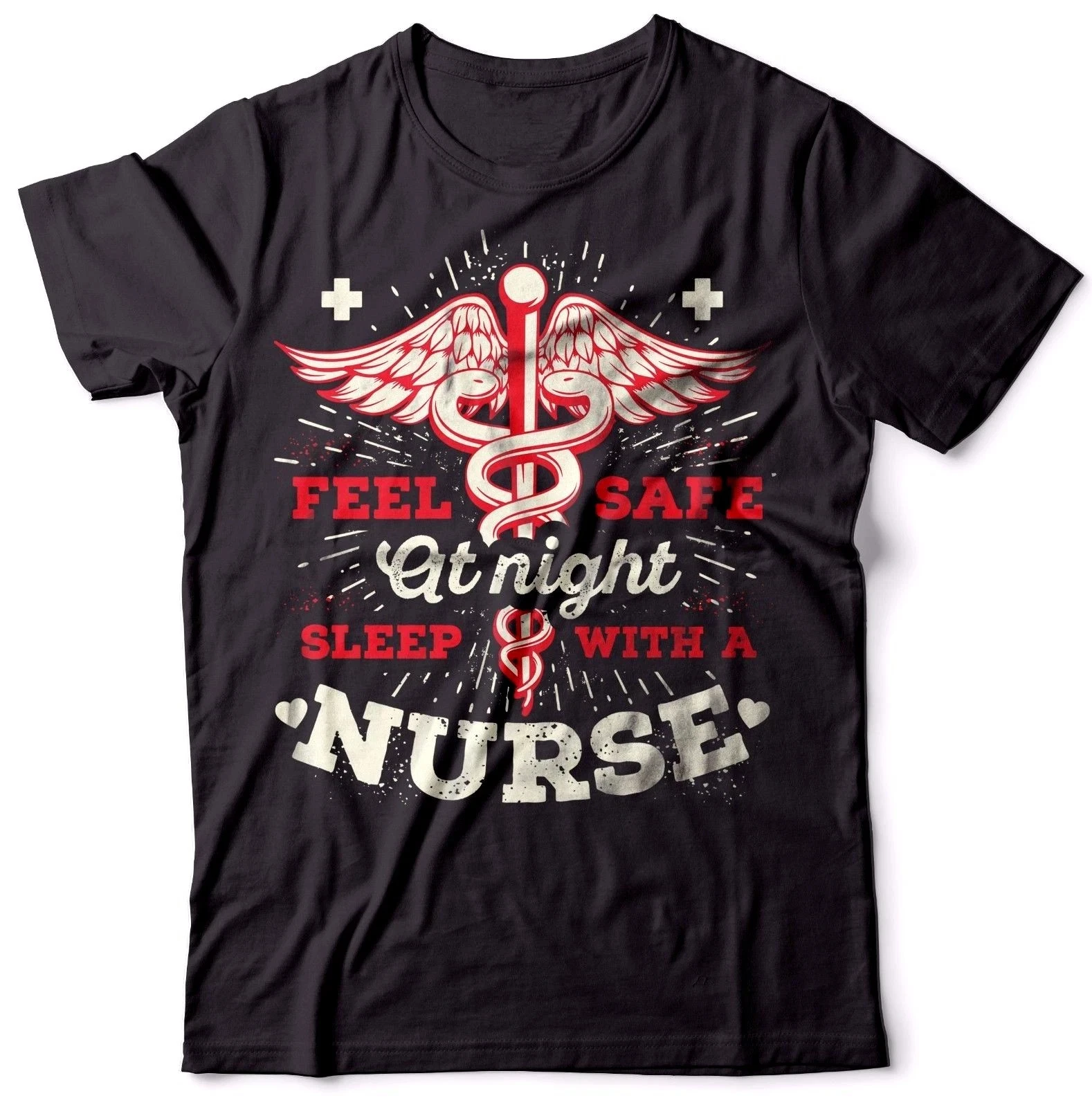 Nurse T-shirt Funny Nurse T-shirt Christmas Gift for Nurse Tee Shirt Cotton T-shirt Tee Short Sleeve Men's T-shirts for Summer