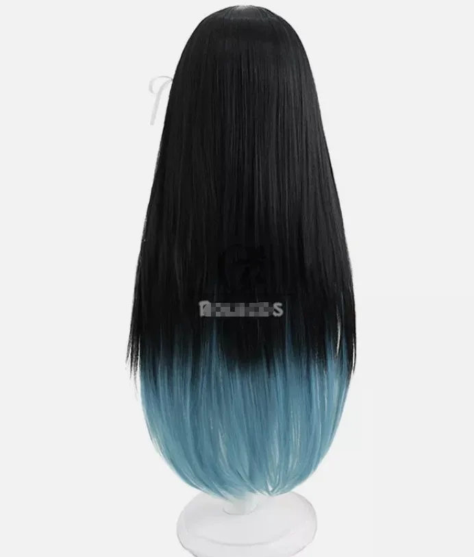 Classroom of the Elite Horikita Suzune Cosplay Wigs 65cm Black Mixed Blue Hair