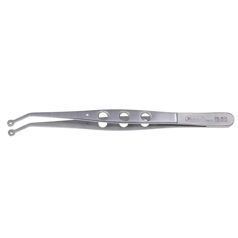 Pinzas de sutura curvadas dentales, herramientas de instrumentos de implantes bucales