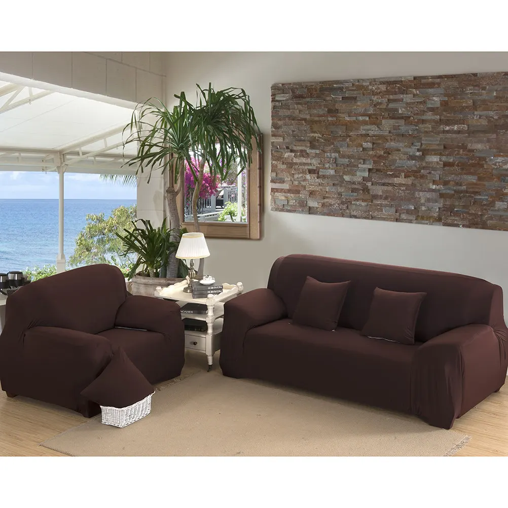 3-Seater Elastic Sofa Cover Set Ultra-Dense Fabric Prevents Pilling Stains Wear Tear Anti-Slip Stretch Slipcover for Living Room