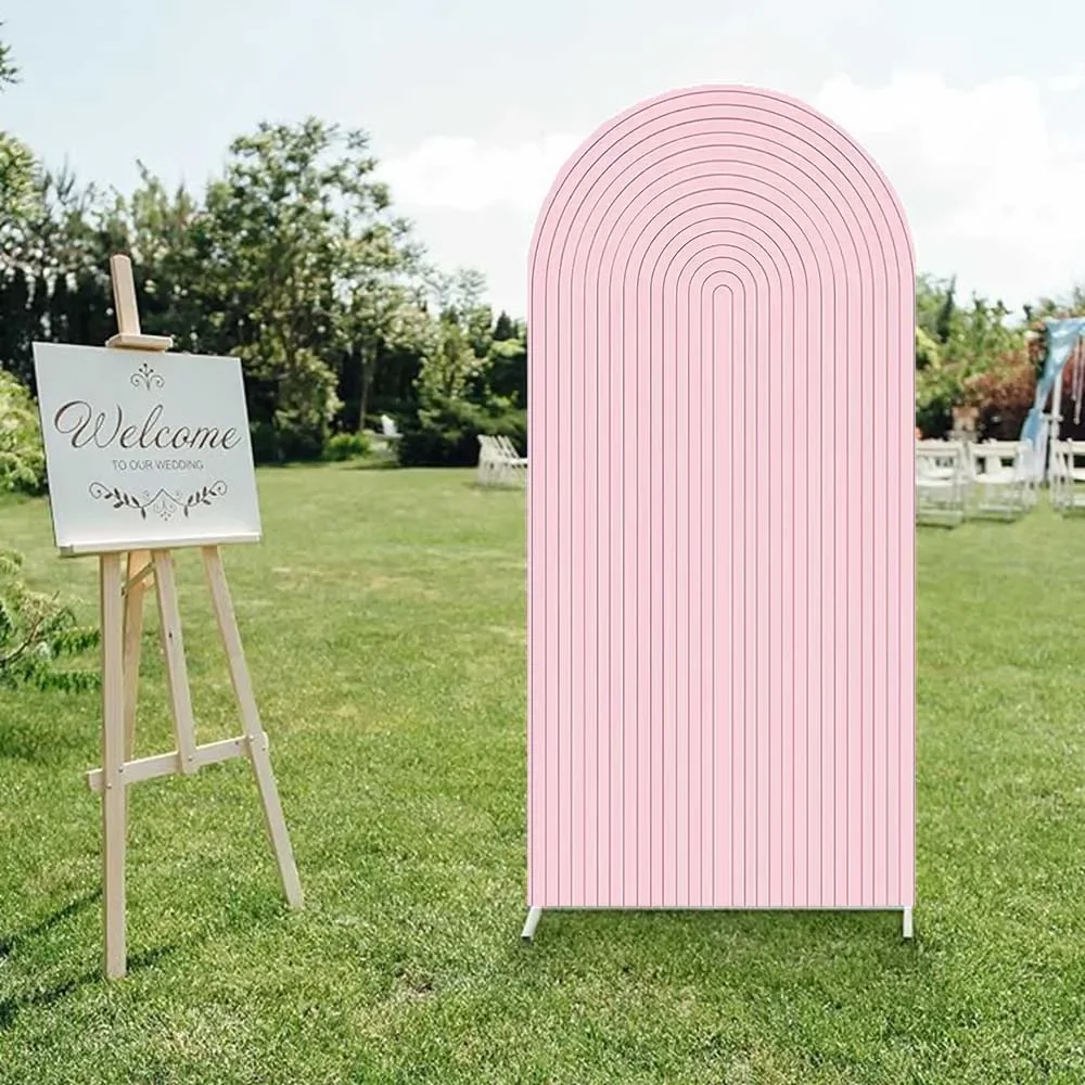 Mocsicka الوردي قوس الخلفيات 2-الجانب الوليد ترحيب ديكور حفلات استحمام الطفل خلفية الصورة استوديو التصوير الدعائم لوازم