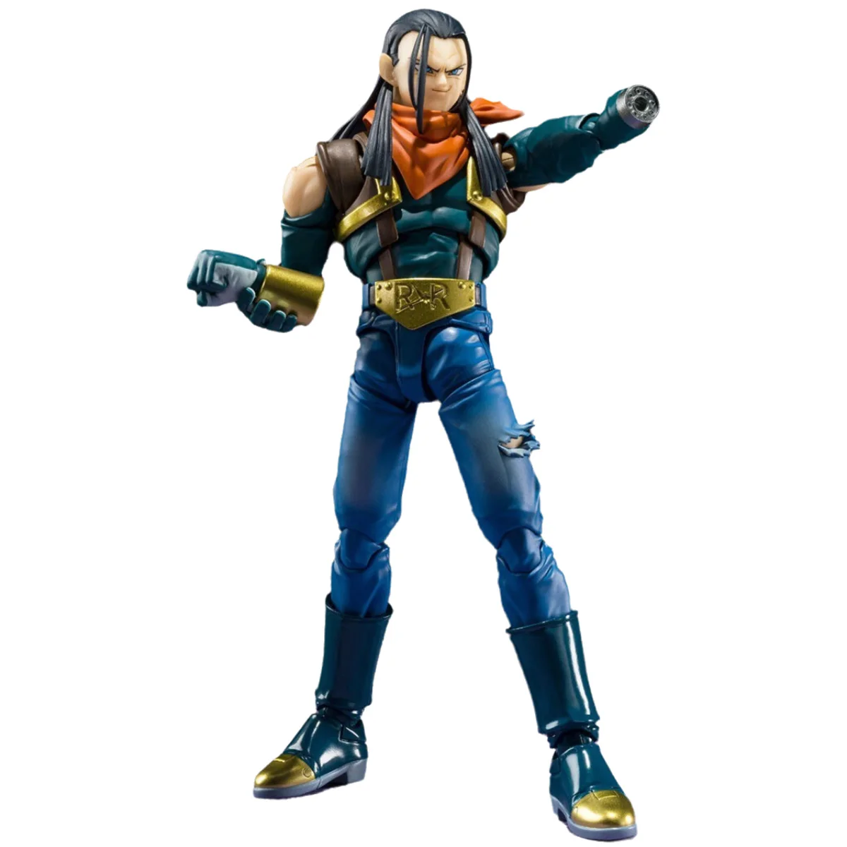 Bandai genuíno original shf dragon ball em estoque anime figura super android 17 android 20 figuras de ação brinquedos para meninos presentes