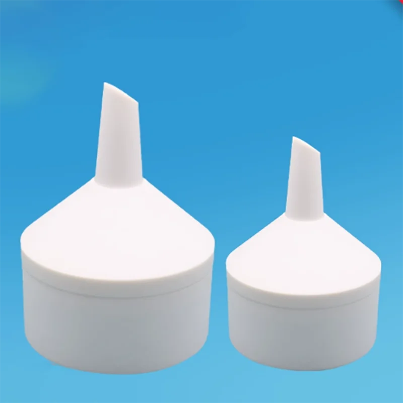 قمع Tefluorobruncher Polytetrafluoroethylene Bucher قمع مختبر قمع سبليت مقاوم للأحماض والقلويات